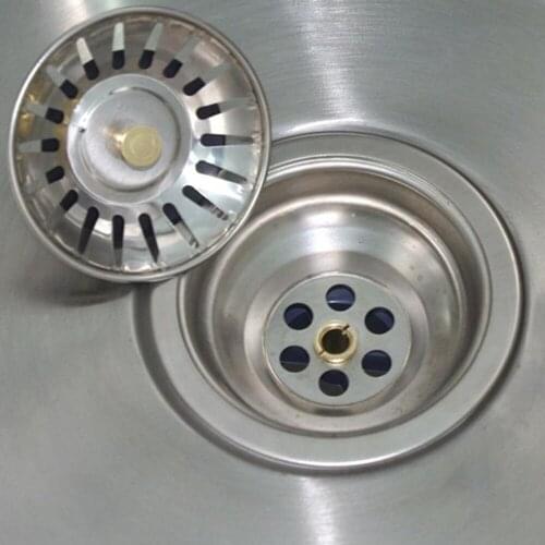 1 Pcs Stainless steel Rubber Kitchen Sink Filter Sewer Drain Hair Colanders & Strainers Filter Bathroom Sink Drop Shipping