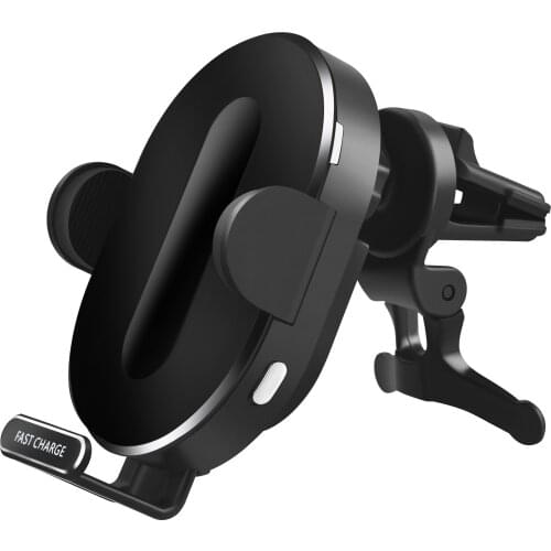 15W Car Qi Fast Wireless Charger For iPhone XS X 8 11 Pro Max Auto Air Vent Holder For Samsung S10 S9 S8 Note 8 9 10