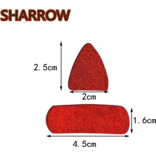 5Set Archery Arrow Rest Traditional Leather Silent Plate Recurve Bow Longbow Arrow Rest Outdoor Practice Shooting Accessories