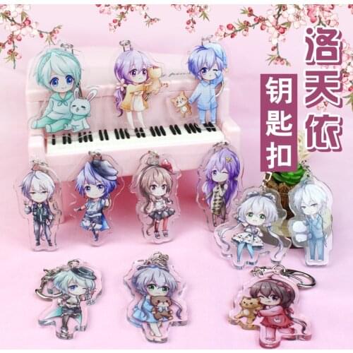 Anime keychain Luo Tianyi Mo Qing string music Zhengling Le Zhenglongya Q version acrylic pendant