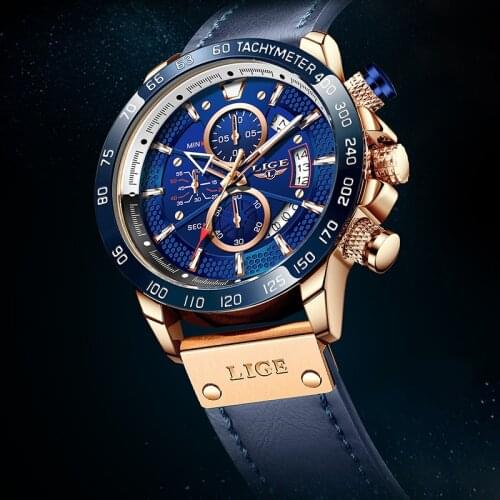 2021 LIGE New Sport Mens Watches Top Brand Luxury Waterproof Quartz Date Clock Fashion Luminous Watch For Men Relogio Masculino