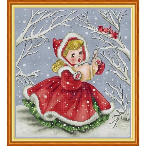 Read aloud to the birds cross stitch kit aida 14ct 11ct count print canvas cross stitches needlework embroidery DIY handmade