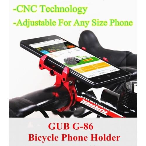 GUB G-86 Universal MTB Bike Phone Holder On The Handlebar Aluminum Alloy Bicycle Phone Support GPS Mobile Phone Accessories