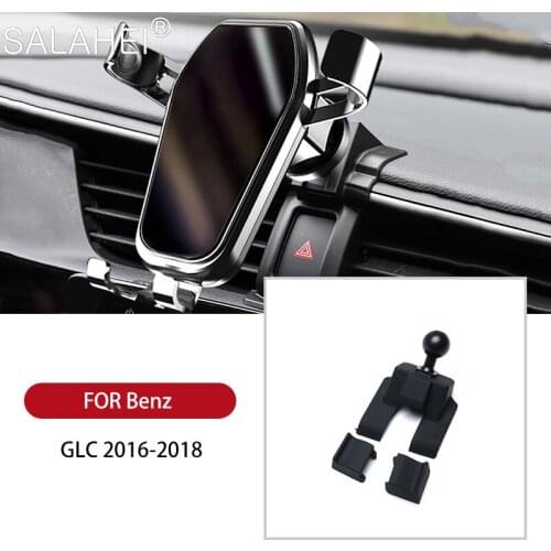 Hot Promotion Car Phone Holder For Mercedes Benz GLC 200 260L 300 2016-2018 Air Vent GPS Mobile Phone Bracket Stand Accessories