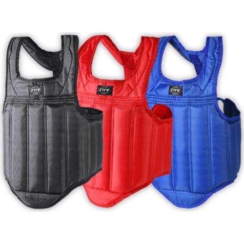 Chest Guard Boxing MMA Kickboxing Body Vest Protector Martial Arts WTF Reversible Rib Shield Taekwondo Target Training Uniform