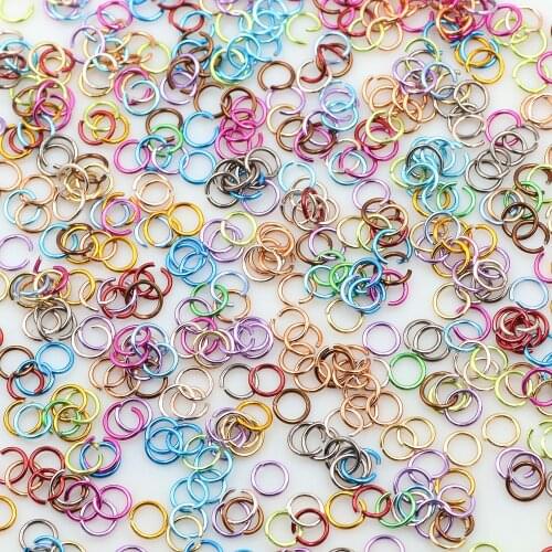 300pcs/bag Open Single Loop Ring Strong 6mm Stainless Steel Jump Rings for Jewelry Accessories DIY Making Womens Hanging Earing