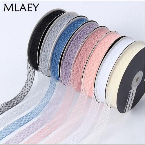 MLAEY New Embroidered Collar Lace Fabric 50Yard/Lot Lace Ribbon Lace Trimmings Sewing on Wedding Dre