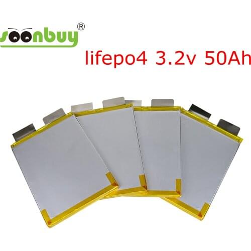 New 3.2 v 50ah Lifepo4 Lithium Battery 3.2 v 50ah for 48v 24v 12v RV Solar System Battery Pack