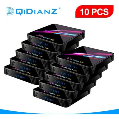 New X88PROX3 10pcs Android 9.0 Smart TV Box 4GB 128GB S905X3 Quad-Core 4K 1080P 2.4G&5G WiFi Google Voice Assistant Set Top Box