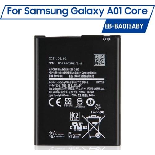 Original Phone Battery EB-BA013ABY For Samsung Galaxy A01 Core Replacement Battery 3000mah