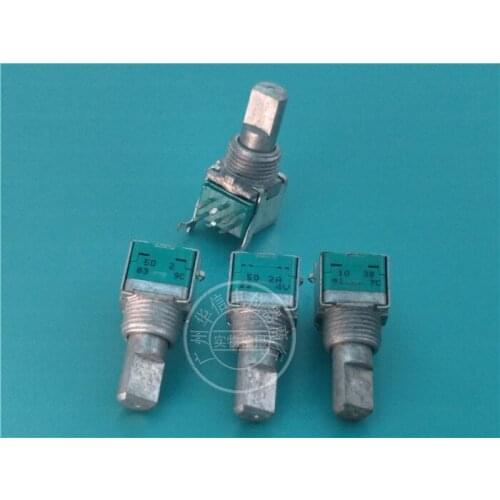 Original new 100% 9011 horizontal double potentiometer 502A 103B 5K 10K with mid point handle length 15MMF (SWITCH)