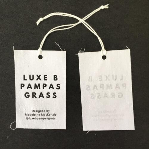 Custom cotton hang tag hang tag cotton swing tag swing tag Garment Swing tag