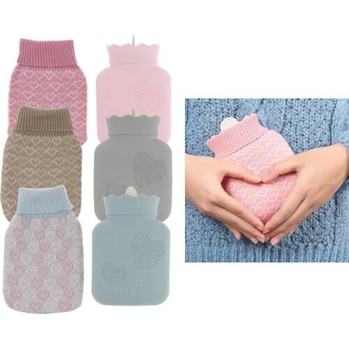Portable Hot Water Bottle Bag with Sleeve，Winter Keep Warm aches Relieve Retains heat for Long Time