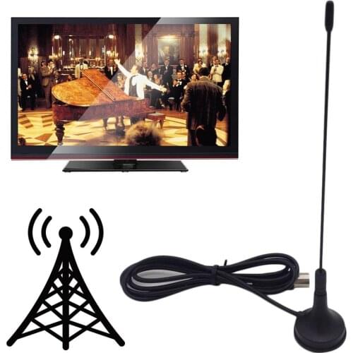 5dBi USB Digital DVB-T HDTV Antenna Aerial Sucker Indoor Terrestrial TV Receiver 2020