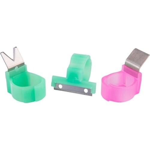 Vegetables Picker Thumb Ring Tomato Cucumber Grape Fruit Hand Cutting Tool Sharp Blade, Fast Picking Helper for Vegetable Garden