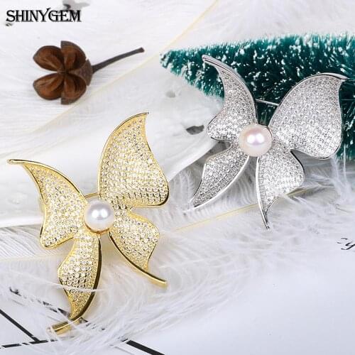 SHINYGEM Butterfly Brooches For Clothes