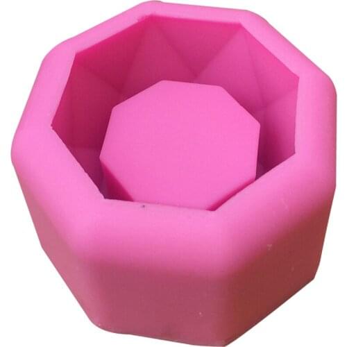 Diamond Shaped Succulent Plant Flower Pot Silicone Mold DIY Ashtray Candle Holder Soap Mold