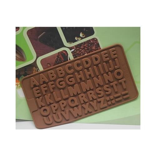 Silicone mold English Letters shape chocolate mold ice mould Fondant cake mould Baking ware Free shipping