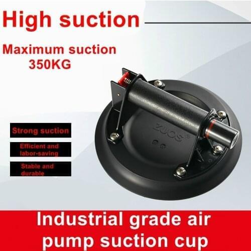 Industrial grade glass rock slab ceramic tile suction cup vacuum pneumatic hydraulic pump heavy-duty fixed suction lifter 8 inch