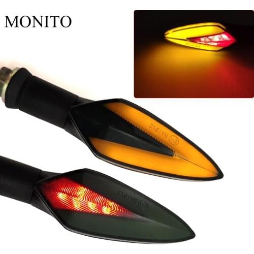 Motorcycle Turn Signal Lights LED Indicators Tail Flashers Lamp For kawasaki YAMAHA YZF R15 R6 R125 z750 Z800 FZ8 FZ1 FZ6R ER-6N