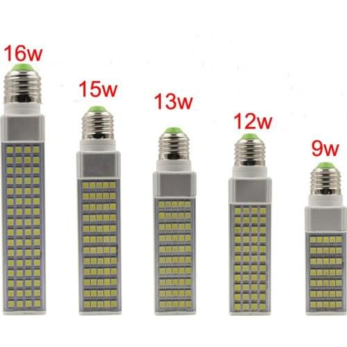 9W /12W /13W/15W/16W E27 G23 G24 LED Horizontal Plug Light Spotlight Bulb Lamp Light SMD5050 AC85-265V White/Warm White Hot Sale