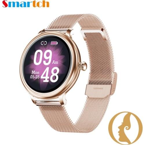 696 NY13 Smart Watch Women, Heart Rate Blood Pressure Physiological Monitor IP68 Waterproof 2.5D LCD Screen SmartWatch NY12 Plus