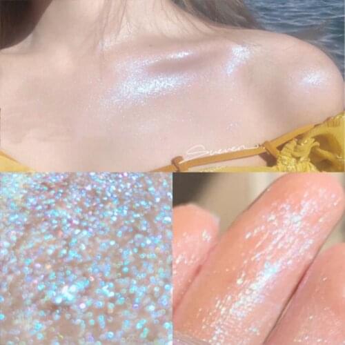 Glass Muscle Highlighting Honey Repairing Water Light Sensing Diamond Glitter Face Body Illuminating Liquid Highlight TSLM1