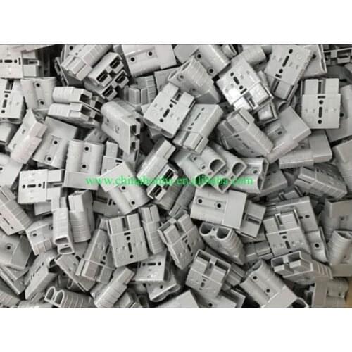 10pcs/lot SMH Auto Power Products 50AMP 600V grey 2 pin dual pole battery connector with 6AWG, 8AWG, 10-12 AWG terminal