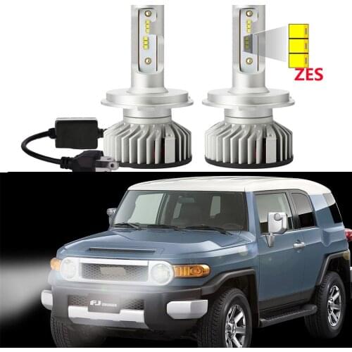 2PCS For Toyota FJ Cruiser Led Headlight Bulbs with ZES Chips High Low Beam Car LED Headlamp Super Bright