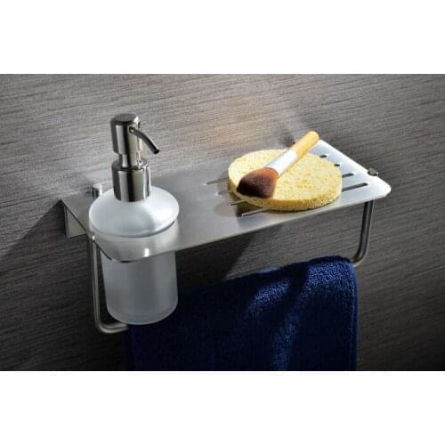 304 stainless steel brushed nickel Bathroom soap dispenser holder cup holder tumbler holder dish holder basket