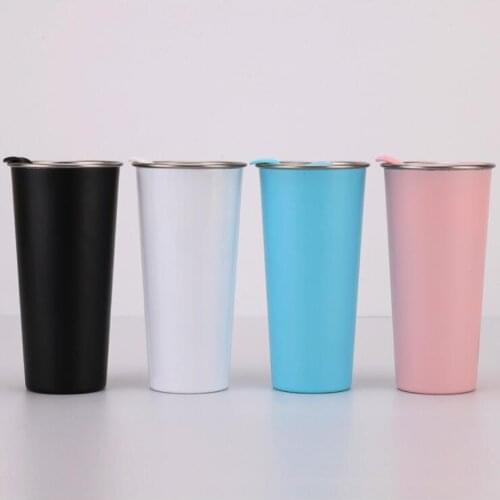 500ml Creative Vacuum Insulated Travel Coffee Mug Stainless Steel Tumbler Sweat Free coffee tea Cup Thermos Flask Water Bottle