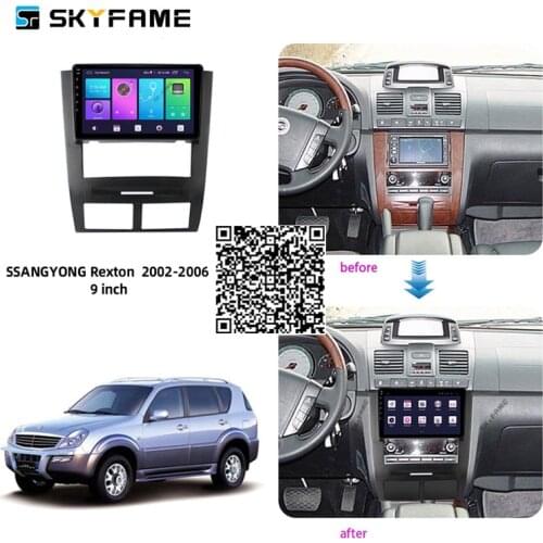 SKYFAME 4+64G Car Radio Stereo For Ssangyong Rexton 2002-2006 Android Multimedia System GPS Navigation DVD Player