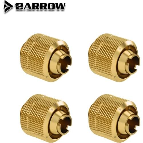 BARROW 4pcs use for ID10mm + OD16mm Soft Pipes 3/8''ID + 5/8"OD or ID10mm + OD13mm Soft Tube 3/8"ID +1/2"OD G1/4'' Hose Fittings