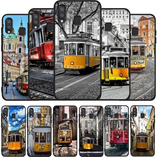 Lisbon Tram Black Phone Case For Samsung Galaxy A71 A51 A41 A31 A20E A10 A20 A40 A50 A70 M30S M20 A7 A8 A9 2018