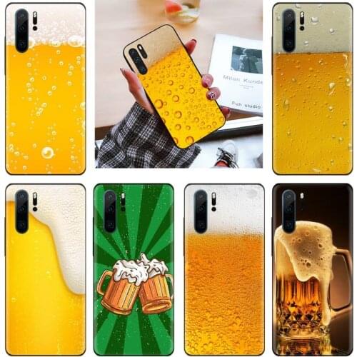Beers Alcohol Summer Bubble Phone Case For Huawei P9 P10 P20 P30 Pro Lite smart Mate 10 Lite 20 Y5 Y6 Y7 2018 2019