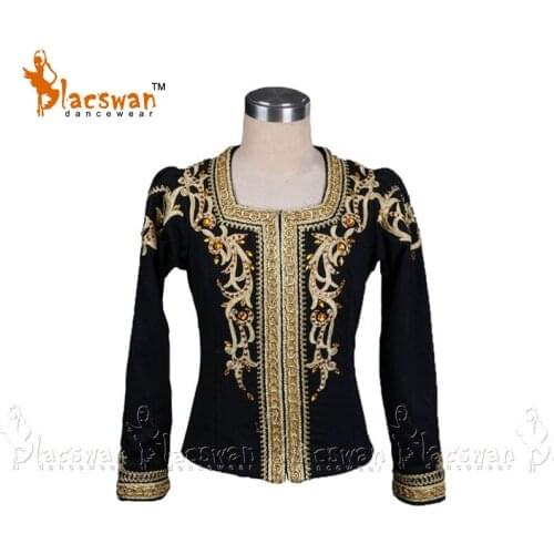 Profesional Male Ballet Tunic black ballet jacket for Man Classical Ballet shirt BT790 ballet coat Costumes Outfit