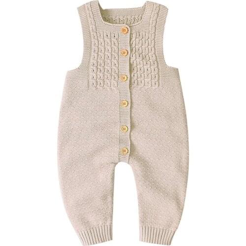 Baby Autumn Winter Clothing Newborn Baby Girl Boy Fashion Clothes Knitted Cotton Romper Jumpsuit Outfits