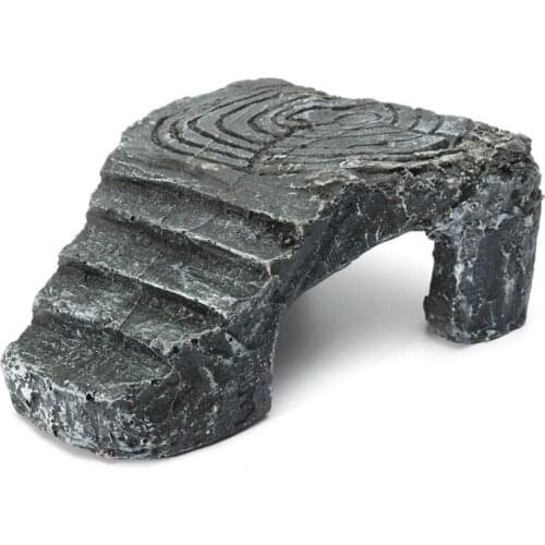 Resin Aquarium Turtle Island Basking Climbing Platform Aquarium Stone Rock Cave Decoration For Repitle Amphibians Tortoise