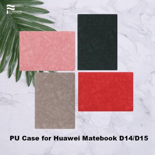 Leather Case for Huawei Matebook D14 D15 14 r5 r7 2020 Inch Matte Gradient Cover for Honor Magicbook 14 15 Pro16.1 2021