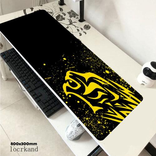Red Leopard-Excovip Extra Long Large XL Gaming Desk Mat Smooth Surface Non-Slip Rubber Mouse Pad Mat with Designs Gamer mousepad