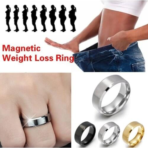 Stainless Steel Magnetic Rings Medical Magnetic Weight Loss Ring Slimming Tools Fitness Reduce Weight Ring
