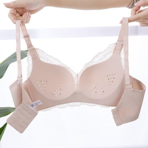 Underwear summer thin small breasts gather beautiful back sexy lace to receive a pair of breast support without bra set