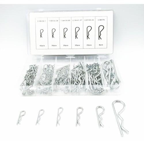 150PC Wave Split Pins Manufacturer Direct Fastener R Split Pins Pin Shaft R Split Pins