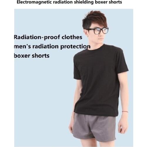 Ajiacn Electromagnetic radiation shielding boxer shorts,metal fibre anti-radiation short pants man radiation proof shorts AJ701
