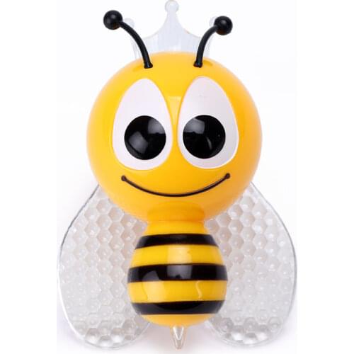 Bee PIR Night Light Colorful Cute Insect Wall Lamp With Sensor Emergency Night Lamp RGB LED Decoration Children Bedroom Light