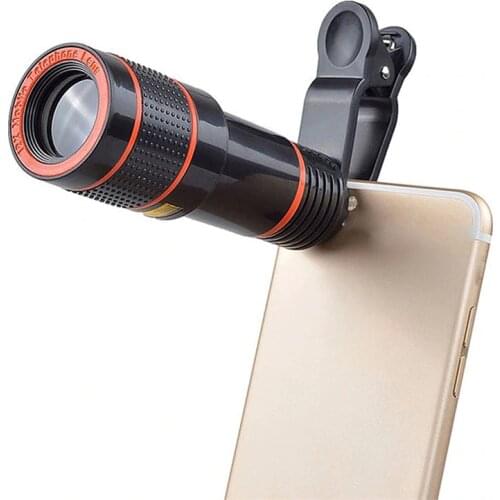 Universal Mobile Phone Camera Lens Clip-on 12X 18X HD Optical Zoom For Mobile Telescope Macro Lens For Cellphones And Tablets