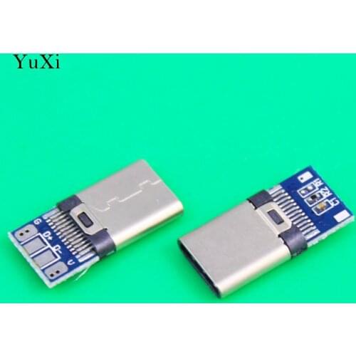 YuXi Micro USB Type-C male Connector For Mobile Phone Micro USB Jack Connector Charging Socket