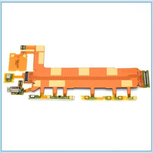 Z3 3G Microphone Main Power Side Switch Volume Power Button Flex Cable Ribbon + Vibrator For Sony Xperia Z3 D6603 D6643 D6653