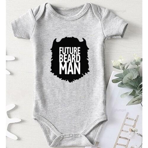 Baby Girl Winter Clothes Bodysuit for Newborns Printing Future Beard Man Children Rompers Kids' Things Toddler Girls Costume