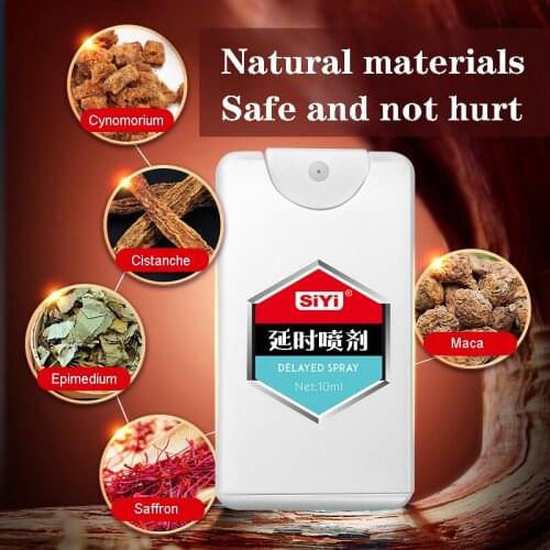 10ML Sex Delay Spray for Men Male External Use Anti Premature Ejaculation Prolong Penis Long-lasting Enlargment Plant Extracts